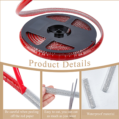 PVC Plastic Edge Banding AJEW-GF0013-89B-06-1