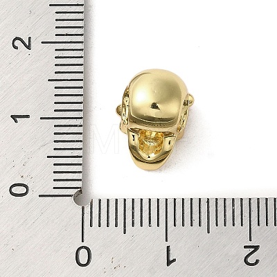 Brass Rhinestone European Beads KK-A203-03G-1