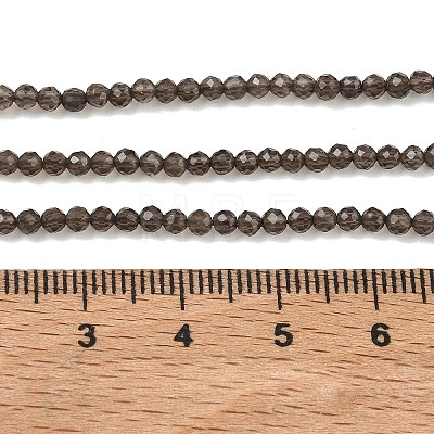 Natural Smoky Quartz Beads Strands G-Z164-B01-2.5mm-1