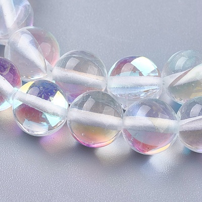 Synthetic Moonstone Beads Strands G-E468-H02-8mm-1
