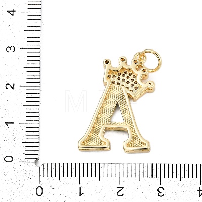 Brass Micro Pave Cubic Zirconia Pendants KK-I723-50G-01-1