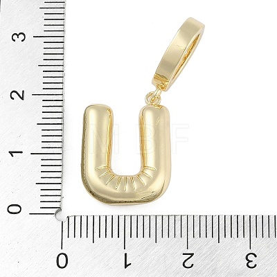 Brass Micro Pave Clear Cubic Zirconia Pendants KK-M289-01U-G-1