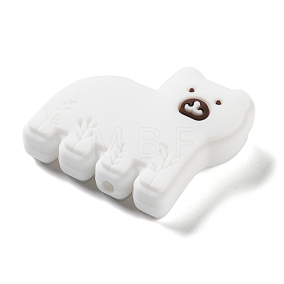 Bear Food Grade Silicone Focal Beads SIL-Z014-04C-1