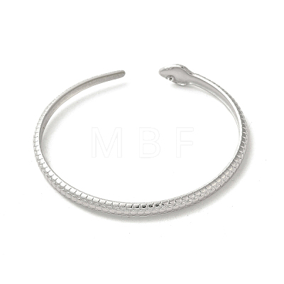 Non-Tarnish 304 Stainless Steel Snake Cuff Bangles BJEW-A003-02P-1