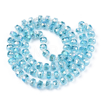 Transparent Glass Beads Strands EGLA-T020-15C-1