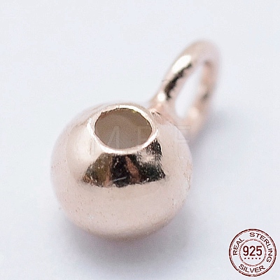 925 Sterling Silver Tube Bails STER-I014-4mm-25RG-1