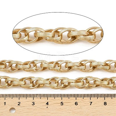 304 Stainless Steel Textured Rope Chains CHS-C022-06G-1
