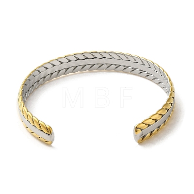 304 Stainless Steel Cuff Bangles BJEW-Q773-01A-1