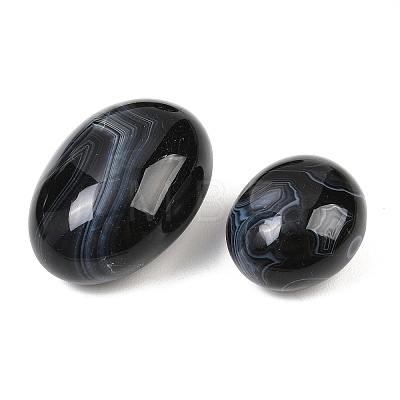 Natural Black Banded Agate Striped Agate Beads GG-CBAD0F6-B08-01-1