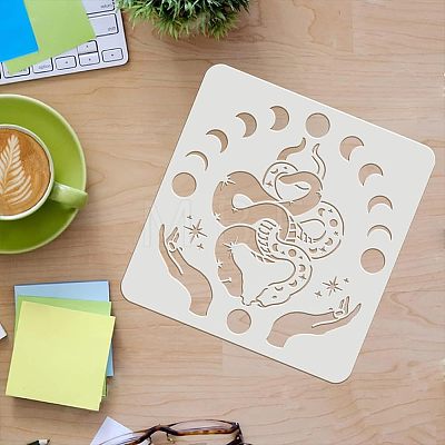 Plastic Reusable Drawing Painting Stencils Templates DIY-WH0172-384-1