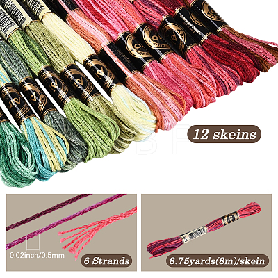 6-Ply Polyester Embroidery Floss OCOR-WH20074-15D-1