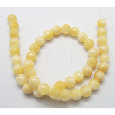 Natural Yellow Jade Beads X-G-Q277-1-1