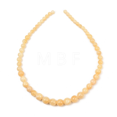 Natural Yellow Jade Graduated Beads Strands GG-CBA2AE1-A02-1