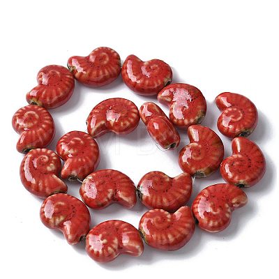 Ocean Series Handmade Porcelain Beads PORC-R002-03G-1