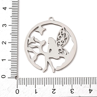304 Stainless Steel Pendants STAS-F367-07P-1