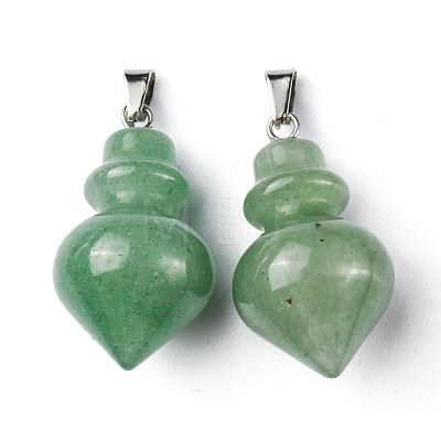 Natural Green Aventurine Pendants G-G998-C07-1