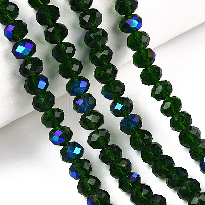 Electroplate Glass Beads Strands EGLA-A034-T3mm-L27-1