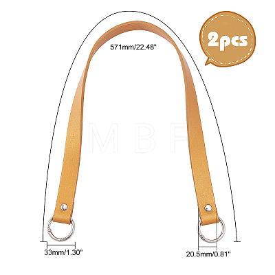   2Pcs PU Leather Shoulder Strap FIND-PH0003-60A-1