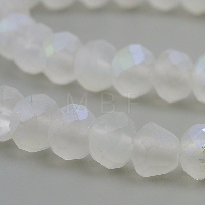 Electroplate Glass Beads Strands X-EGLA-S141-4mm-01E-1