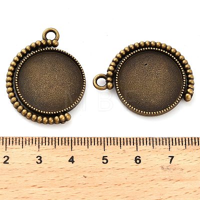 Zinc Alloy Pendant Cabochon Settings FIND-NH0001-13A-AB-1