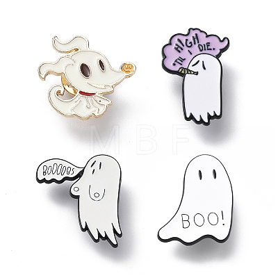 Halloween Ghost Enamel Pin JEWB-Q027-01EB-03-1