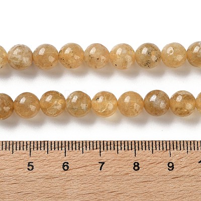 Natural Yellow Garnet Beads Strands G-Z129-C01-7mm-01-1