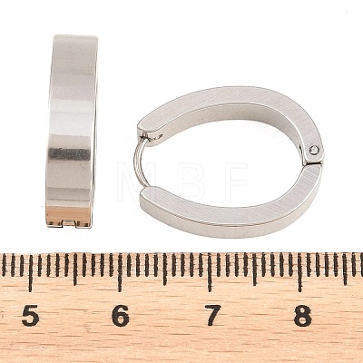 201 Stainless Steel Hoop Earrings EJEW-T056-03P-04-1