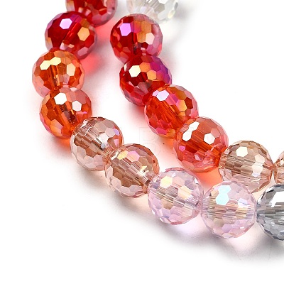 Electroplate Glass Beads Strands EGLA-D300-06-8mm-02-1