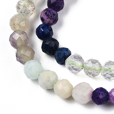 Natural Mixed Gemstone Beads Strands G-D080-A01-02-18-1