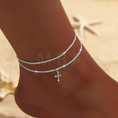 Alloy Chain Anklets for Women WGC4CD6-13-1