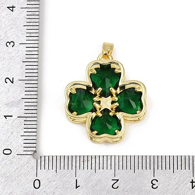 Brass Glass Pendants KK-R226-05G-03-1