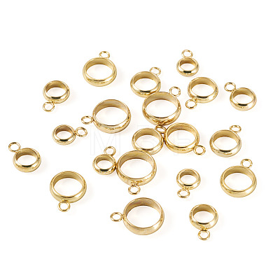 20Pcs 5 Styles 201 Stainless Steel Tube Bails STAS-TADJ0001-04G-1