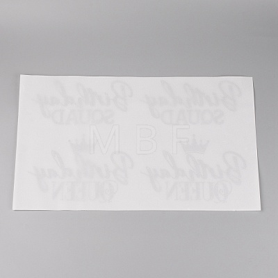 Resin with Hot Melt Adhesive Heat Transfer Film DIY-WH0257-08-1