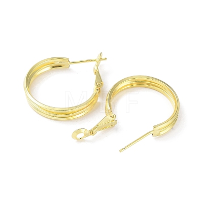 925 Sterling Silver Hoop Earrings EJEW-K258-13G-1