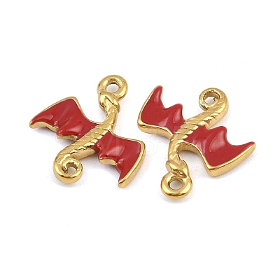 304 Stainless Steel Enamel Pendants STAS-G370-01G-01-1