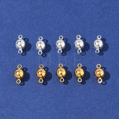 12 Sets 2 Colors Brass Magnetic Clasps KK-FS0001-55A-1