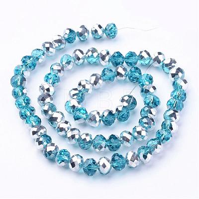 Electroplate Glass Bead Strands GR8MMY-M1-1