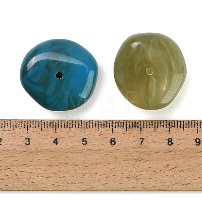 Two Tone Opaque Acrylic Beads AC-CBADA7D-09-1
