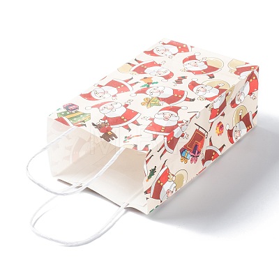 Christmas Theme Kraft Paper Gift Bags CARB-L009-A02-1