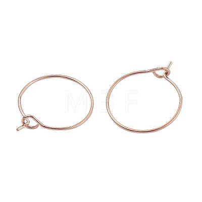 30Pcs 5 Size 316L Surgical Stainless Steel Hoop Earring Findings X1-STAS-ZZ0001-03G-1