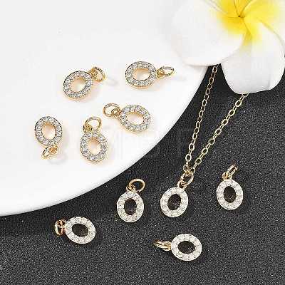 SHEGRACE Brass Micro Pave Clear Cubic Zirconia Pendants XGRQ29684-394G-O-1