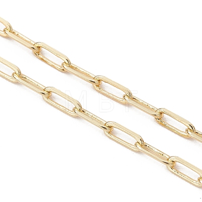 Soldered Brass Paperclip Chain Slider Bracelet Making AJEW-JB01556-1