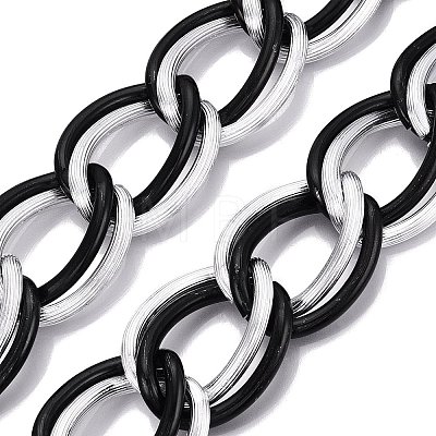 Aluminium Double Curb Chains CHA-Q001-01EBS-1
