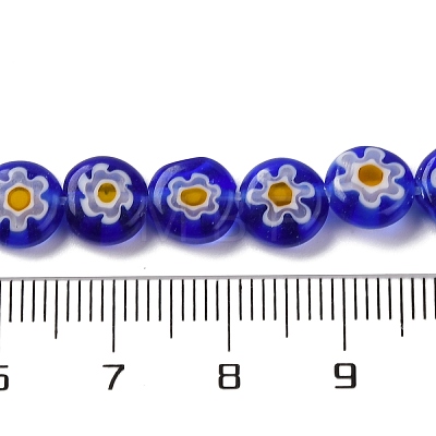 Handmade Millefiori Lampwork Beads Strands LAMP-G164-12C-1