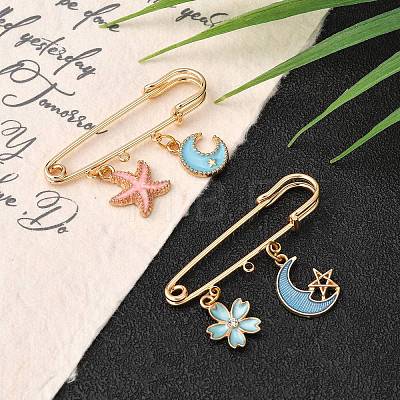 Iron Brooch Findings KK-S345-025-1-1