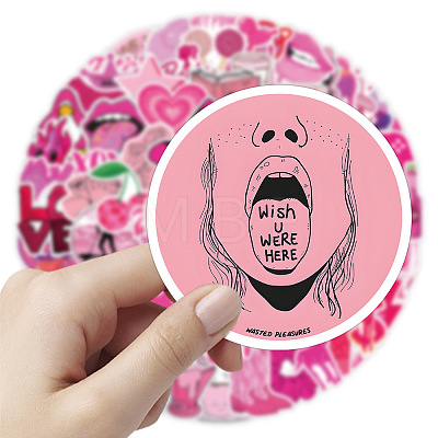 100Pcs PVC Self-Adhesive Cartoon Stickers WG95220-01-1