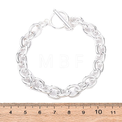 304 Stainless Steel Cable Chains Bracelets for Women Men BJEW-P376-02S-1