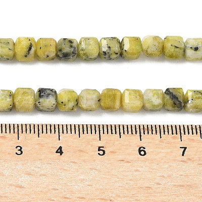 Natural Yellow Turquoise(Jasper) Beads Strands G-F797-A23-01-1