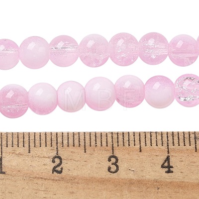 Crackle Glass Beads Strands GLAA-U001-6mm-03-1