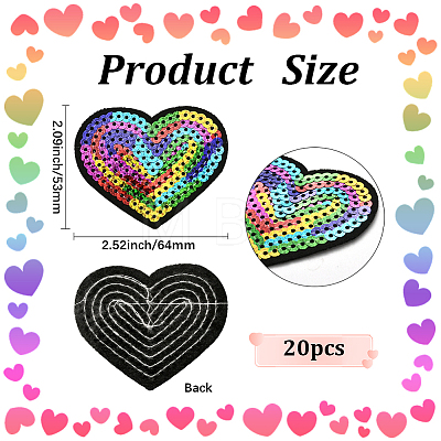 20Pcs Computerized Embroidery Cloth Iron on/Sew on Patches PATC-CY0001-26B-1